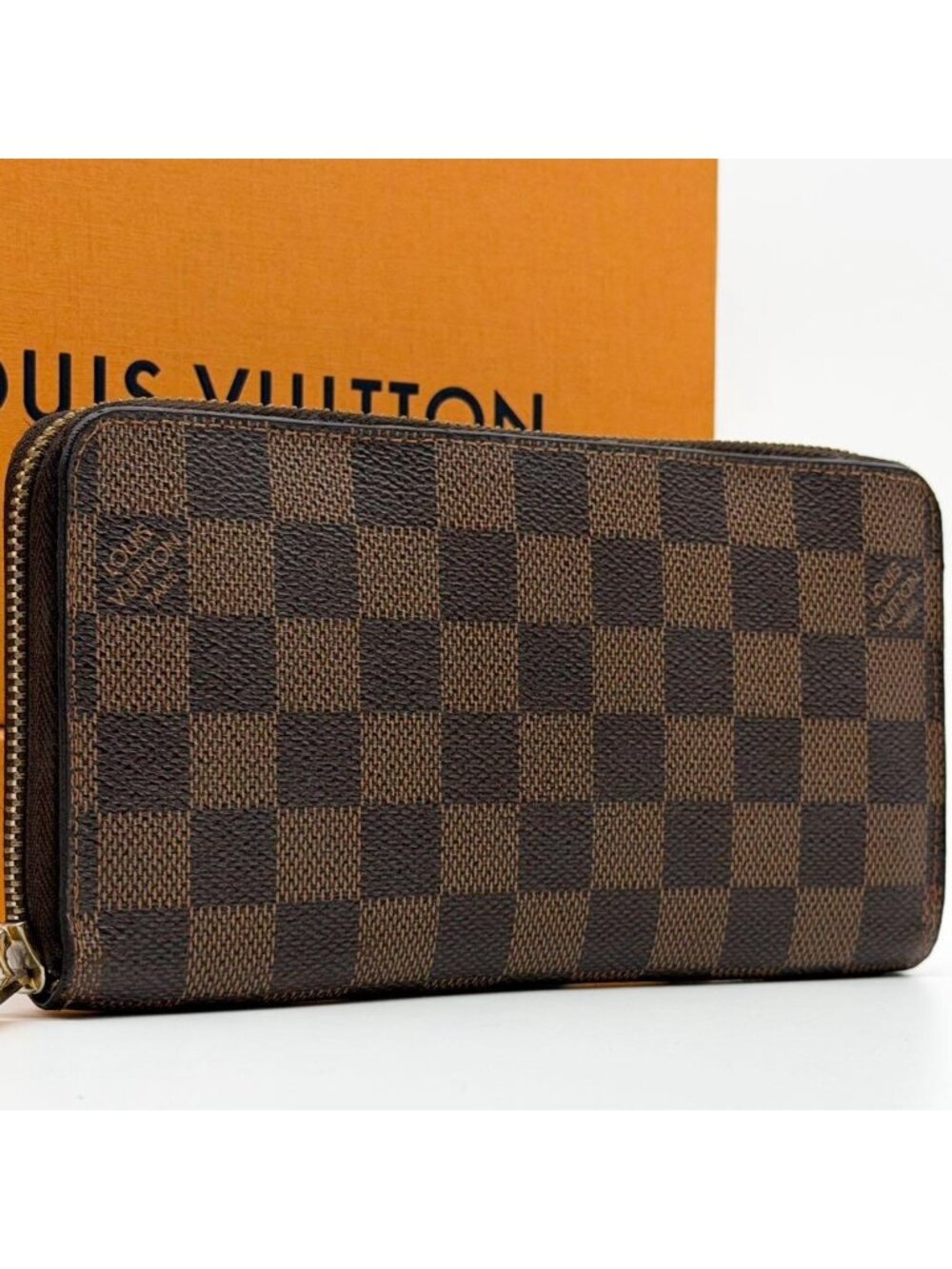 Louis Vuitton Zippy Wallet Damier Ebene Zip Around